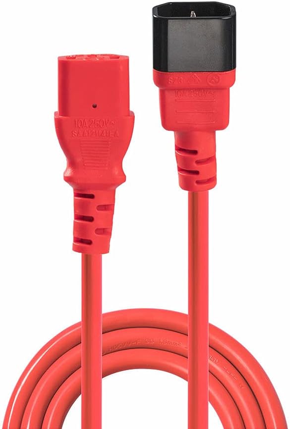 Lindy 2m IEC C14 to IEC C13 Extension Power Cable