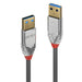 LINDY 36627 2m USB A USB A Male Grey USB cable - USB Cables (2 m, USB A, USB A, 3.0 (3.1 Gen 1), 5000 Mbit/s, Grey)