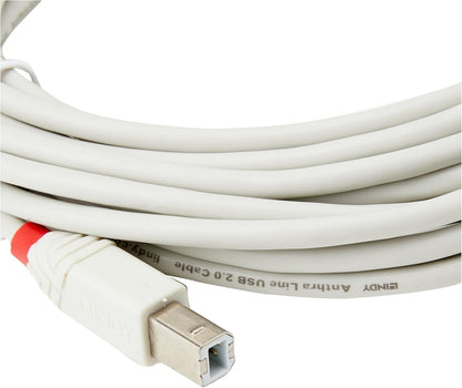 LINDY 36685 USB 2.0 Type A to B Cable - Anthra Line Grey