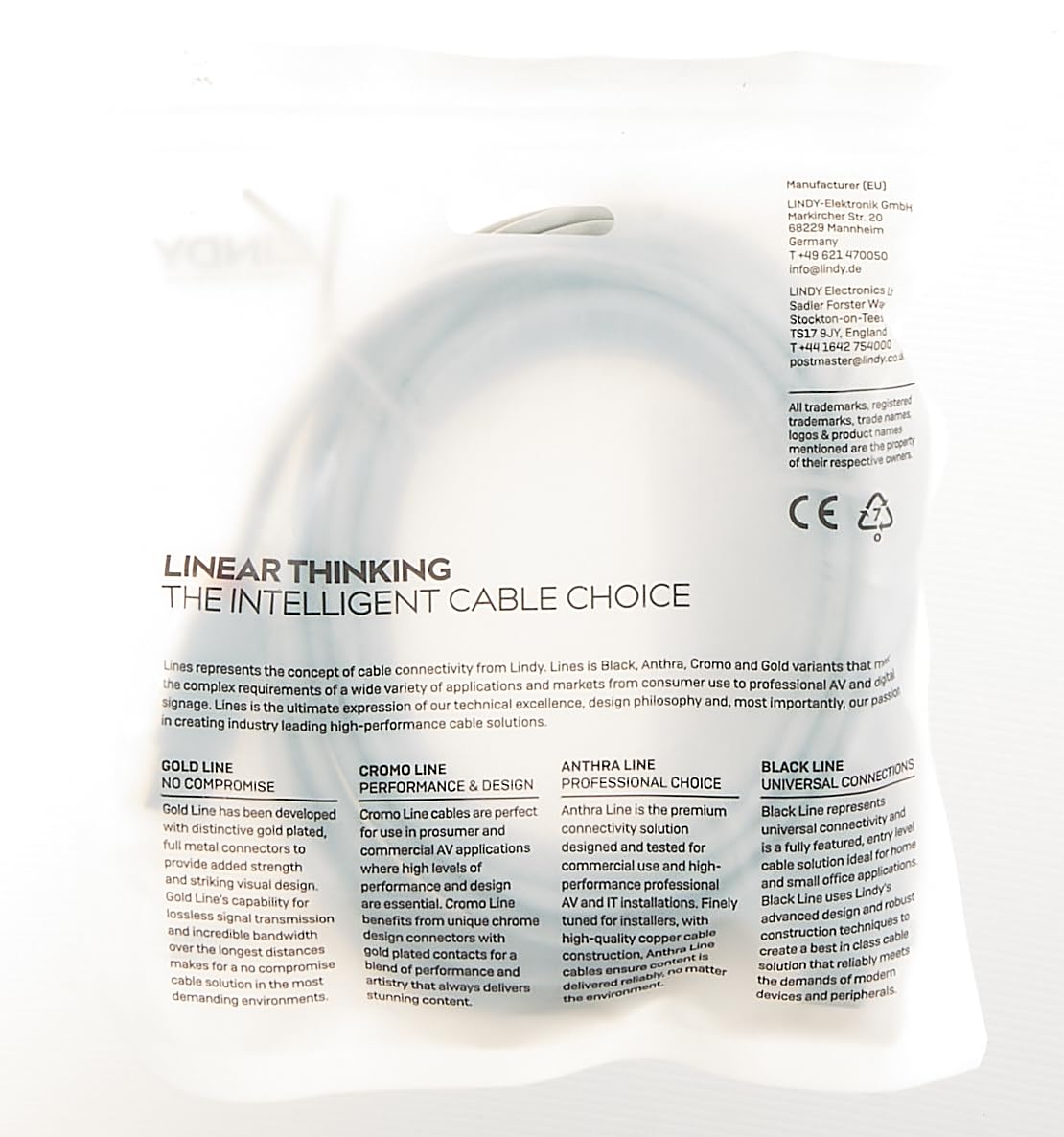 LINDY 36715 USB 2.0 Type A Extension Cable, Anthra Line - Grey