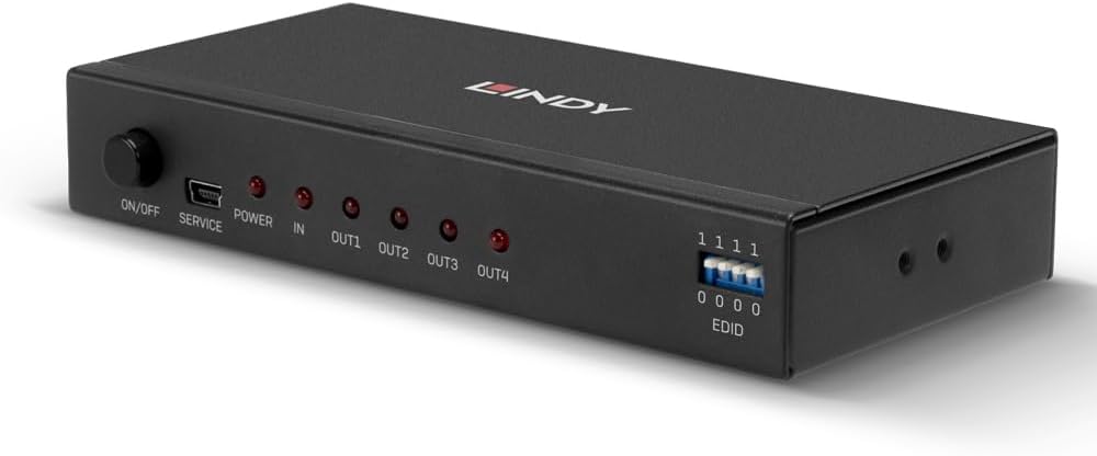 LINDY Splitter HDMI 4K 4 Port 3D. 2160p30