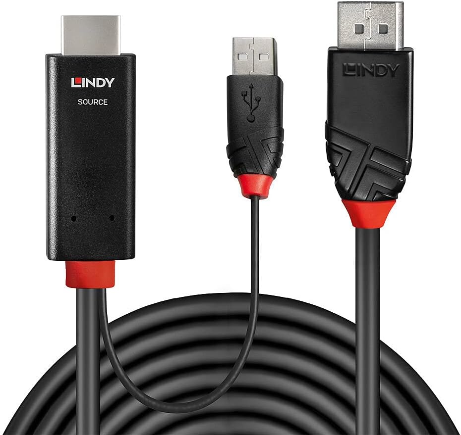 LINDY 2m HDMI to DisplayPort Cable