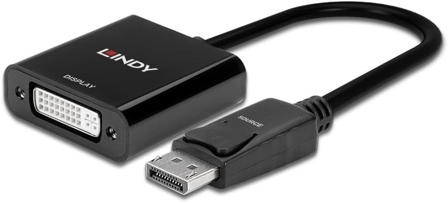 LINDY 41734 DisplayPort to DVI-D Active Adapter Converter, white