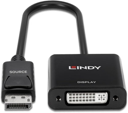 LINDY 41734 DisplayPort to DVI-D Active Adapter Converter, white