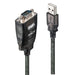 LINDY 42686 USB to RS232 Serial Converter with COM Retention, Black