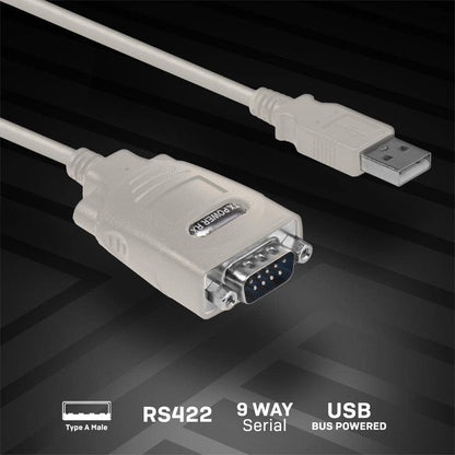LINDY USB to Serial Adapter - 9 Way (RS-422) 1m
