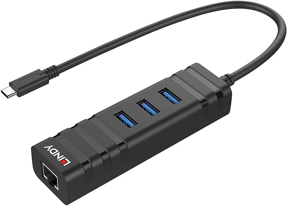 LINDY compatible USB 3.1 Hub and GB Ethernet Adapt.