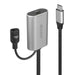 LINDY USB 3.1 Aktiv-Verlängerung Typ C/C M/F 5m & 70227 Euro-Steckernetzteil 5V DC 2A Level VI mit Mini-DC Rundstecker 3 44317 35mm, schwarz