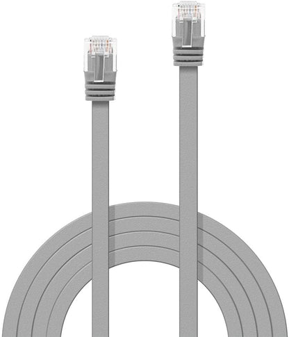 Lindy Cavo di Rete Flat U/UTP Cat6 Grigio 5m
