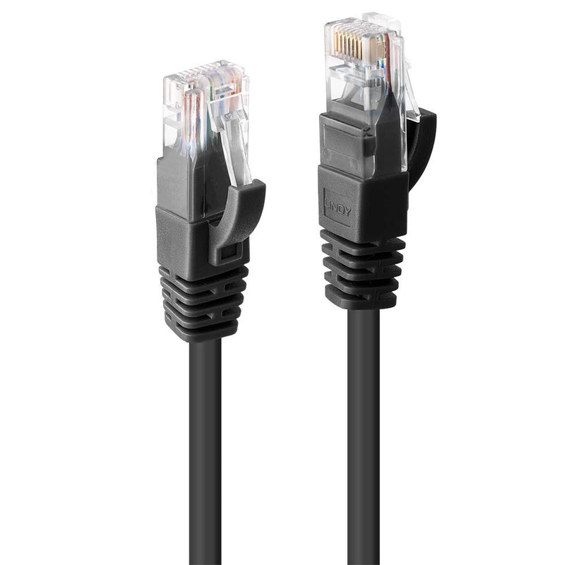 LINDY 48075 0.3m Cat.6 U/UTP Netzwerkkabel, schwarz