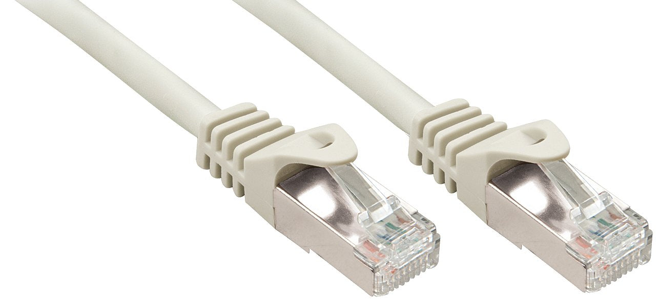 LINDY 48390 0.5m Cat.5e F/UTP Network Cable Grey Pack of 5