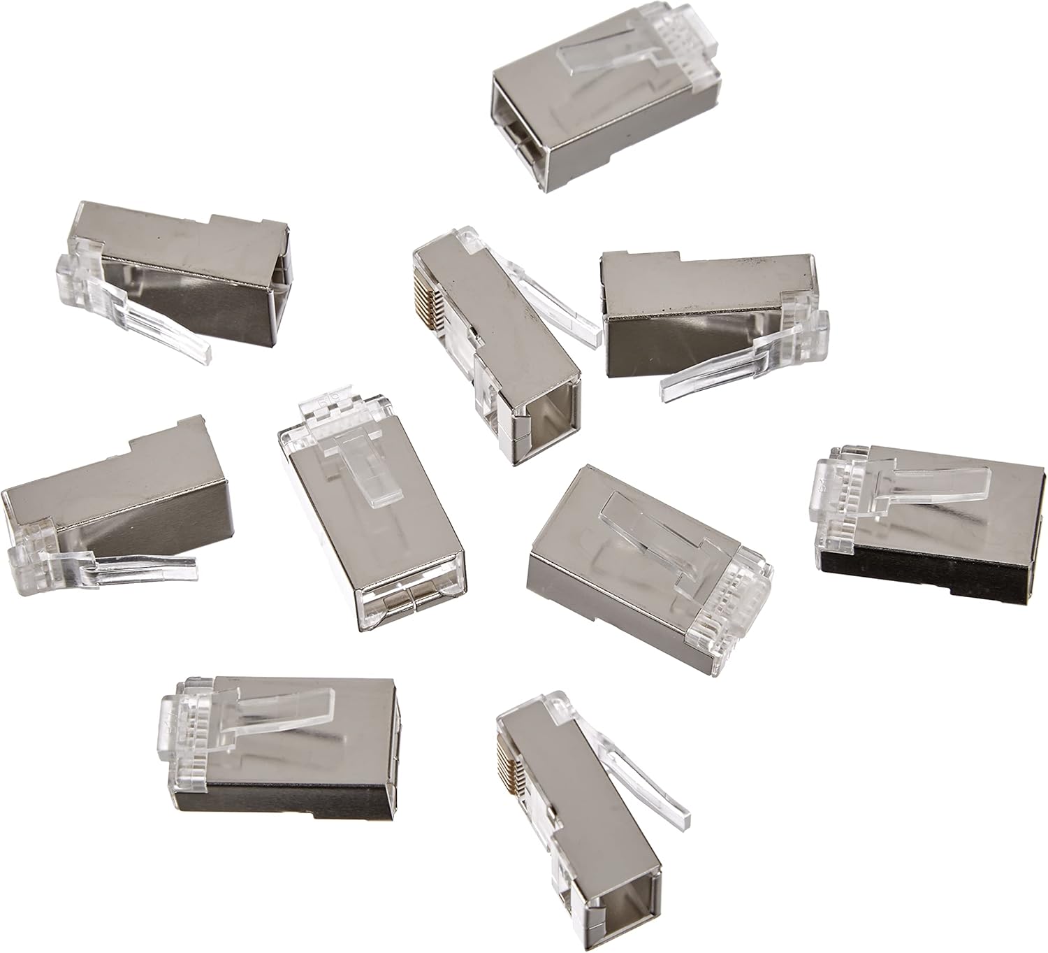 LINDY RJ-45 Male Connector 8 Pin STP CAT6 Pack of 10