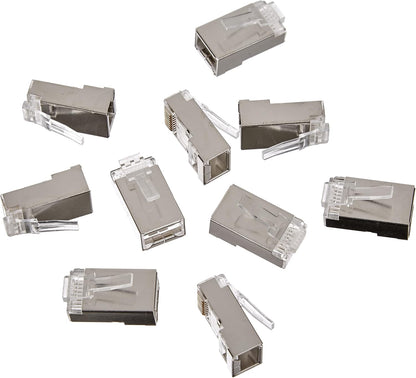 LINDY RJ-45 Male Connector 8 Pin STP CAT6 Pack of 10