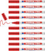 EDDING 780 PAINT MARKER Pen Extra FINE Low Odour - RED 04: 10 Pens - Red