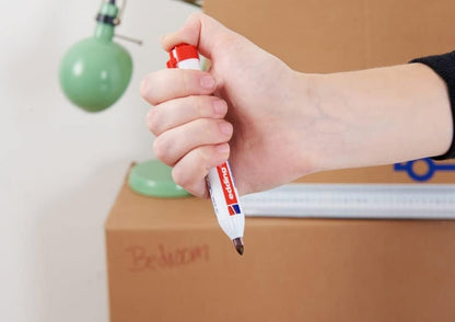 edding retract 11 permanent marker - black - box of 10 - bullet nib 1.5-3 nm - waterproof, quick-drying - permanent marker for easy single-handed operation - for cardboard, plastic, wood, metal, glass