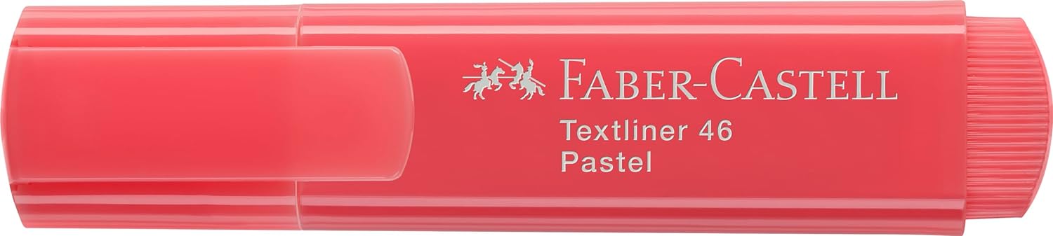 Faber-Castell Textliner 46 Pastel Apricot Highlighter Pen - Box of 10 Box 10 count (Pack of 1) Apricot Pastel