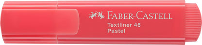 Faber-Castell Textliner 46 Pastel Apricot Highlighter Pen - Box of 10 Box 10 count (Pack of 1) Apricot Pastel
