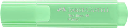 Faber-Castell 154666-10 Textliner 46 Fluorescent Markers - Pastel Tone - Light Green