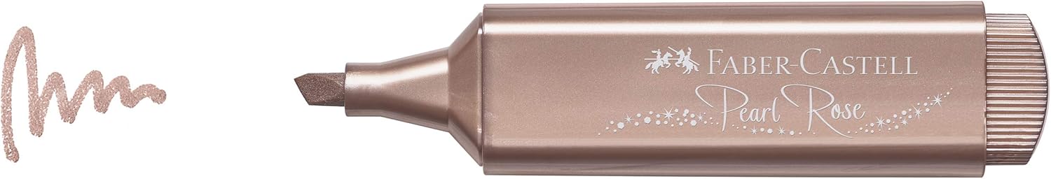 Faber-Castell 154626 Fluorescent Marker TEXTLINER 1546 Metallic Pink - Box of 10