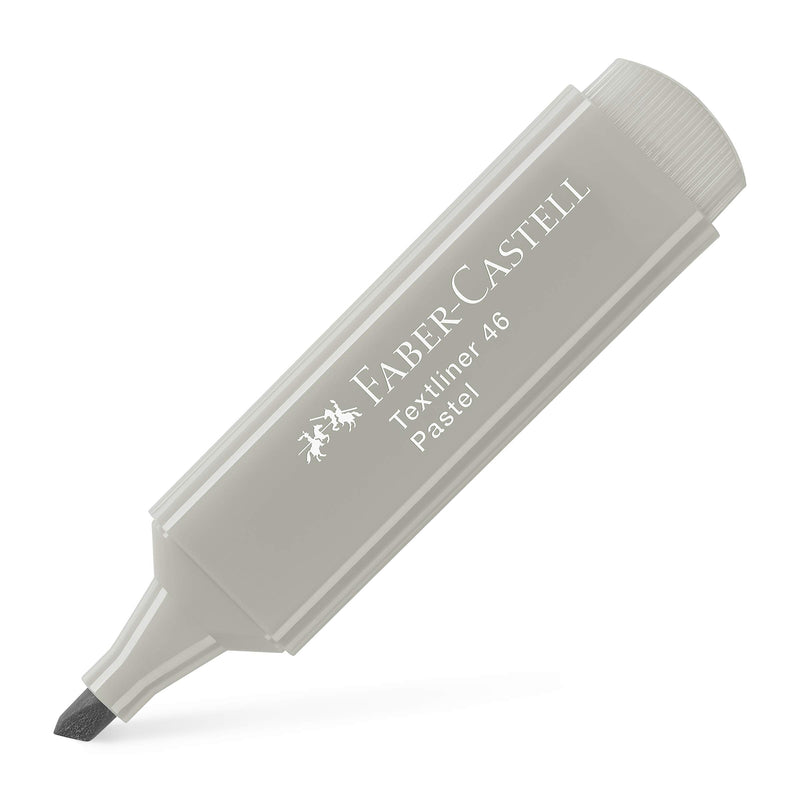 Faber-Castell 154634 – Caja de 10 Marcadores 1546 Pastel Colour Grey Seda