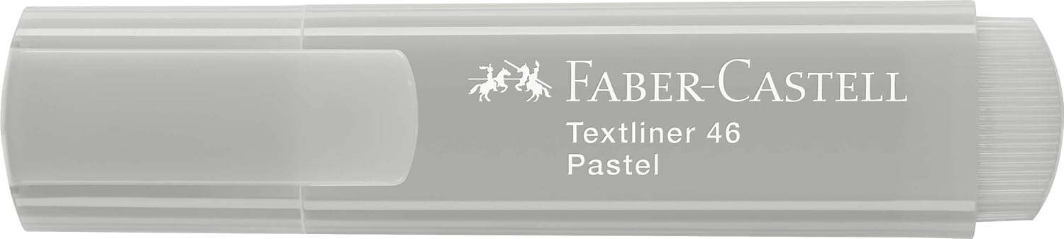 Faber-Castell 154634 – Caja de 10 Marcadores 1546 Pastel Colour Grey Seda