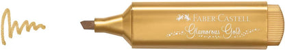 Faber-Castell Textliner 46 Metallic Glamorous Gold Highlighter Pen - Box of 10