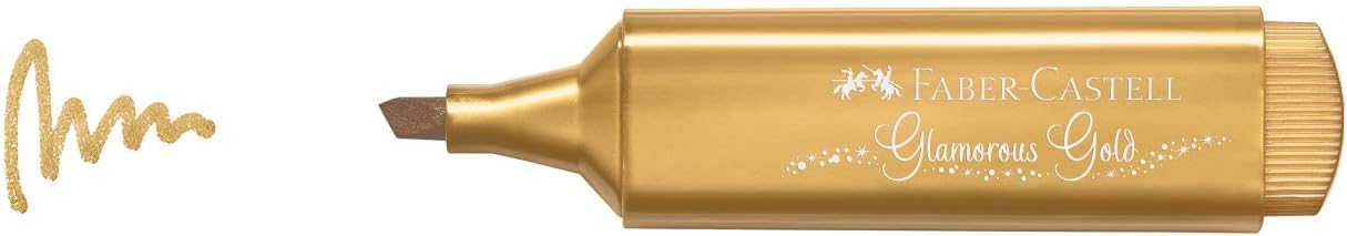 Faber-Castell Textliner 46 Metallic Glamorous Gold Highlighter Pen - Box of 10