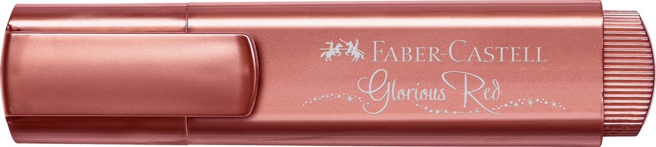 Faber-Castell Marcador Textliner 46 metálico Rojo (10 Unidades