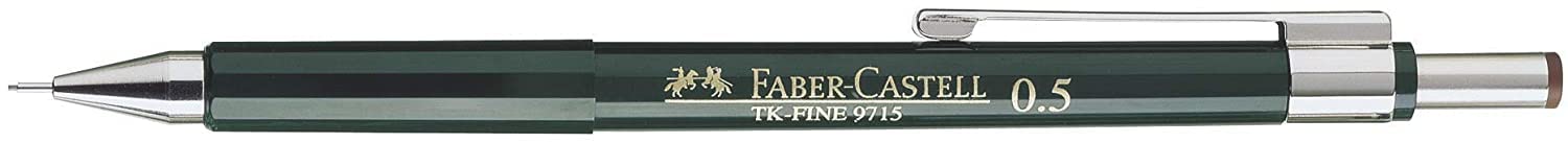 Faber-Castell Miscellaneous Tk-Fine 9715 Mechanical Pencil, 0.5mmBlack, 0.5mm, For Art, Craft, Drawing, Sketching, Home, School, University, Colouring