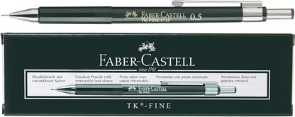 Faber-Castell Miscellaneous Tk-Fine 9715 Mechanical Pencil, 0.5mmBlack, 0.5mm, For Art, Craft, Drawing, Sketching, Home, School, University, Colouring