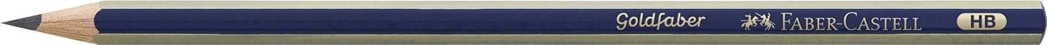 Faber Castell Gold 1221 HB Pencil - Black (Pack of 12