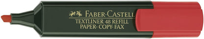 Faber-Castell 48-21 Text Liner - Red (Pack of 10