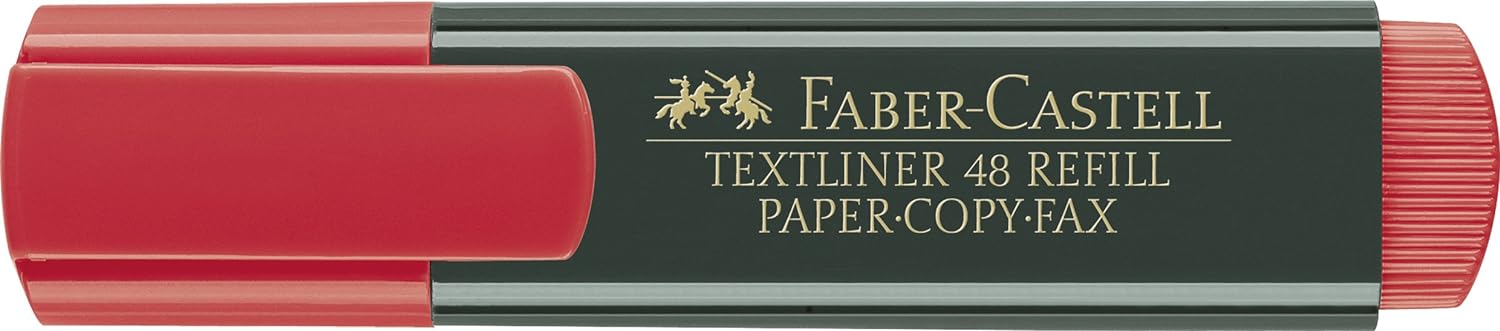 Faber-Castell 48-21 Text Liner - Red (Pack of 10