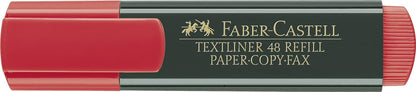 Faber-Castell 48-21 Text Liner - Red (Pack of 10