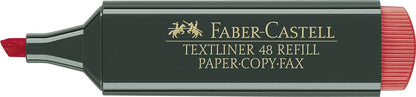 Faber-Castell 48-21 Text Liner - Red (Pack of 10