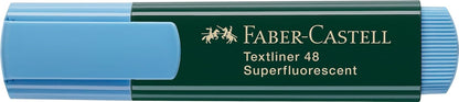 Faber-Castell 154851 Blue Chisel Tip 1pc - Marker (Blue, Chisel Tip, Blue, Green, Green, Plastic, Polypropylene, Water Based Ink