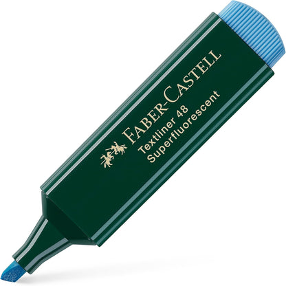 Faber-Castell 154851 Blue Chisel Tip 1pc - Marker (Blue, Chisel Tip, Blue, Green, Green, Plastic, Polypropylene, Water Based Ink