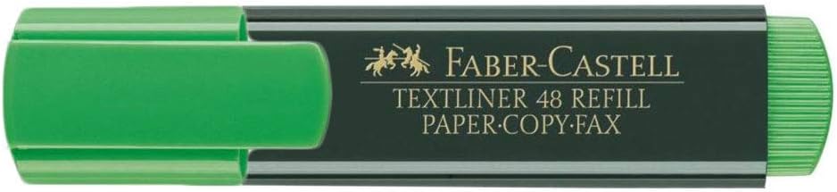 Faber-Castell 154863 - Evidenziatore Textliner, verde, 10 pezzi