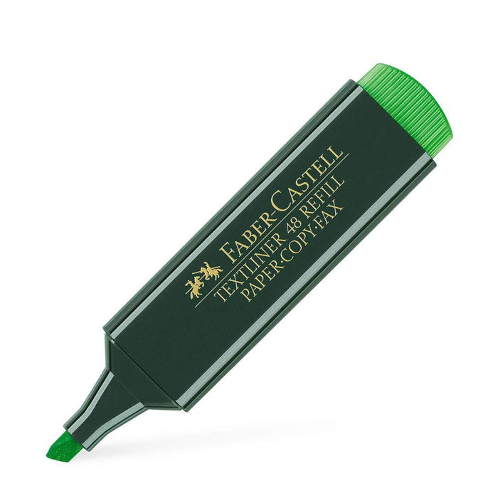 Faber-Castell 154863 - Evidenziatore Textliner, verde, 10 pezzi