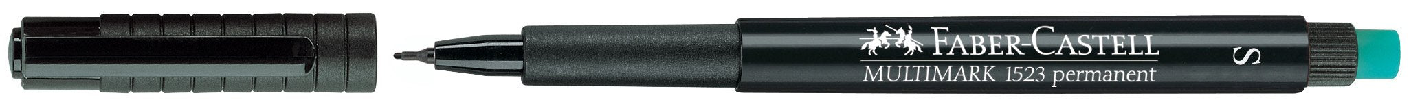Faber-Castell Rotulador permanente Multimark 1523 S Negro (10 Unidades