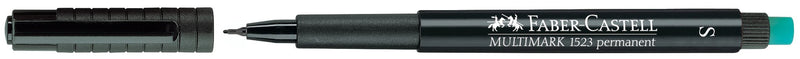 Faber-Castell Rotulador permanente Multimark 1523 S Negro (10 Unidades