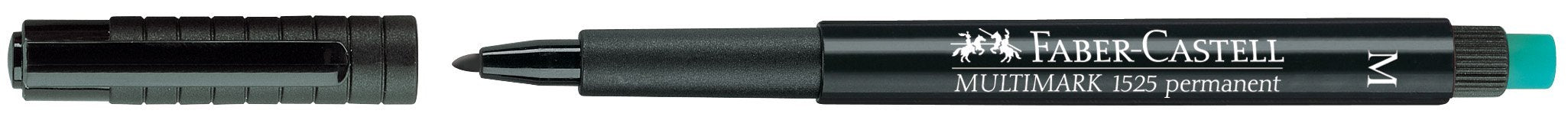 Faber-Castell Multimark Permanent Medium Marker - Black (Box of 10