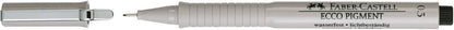 FABER-CASTELL 166399 - Penna a inchiostro Ecco Pigment, 0,3 mm, nero