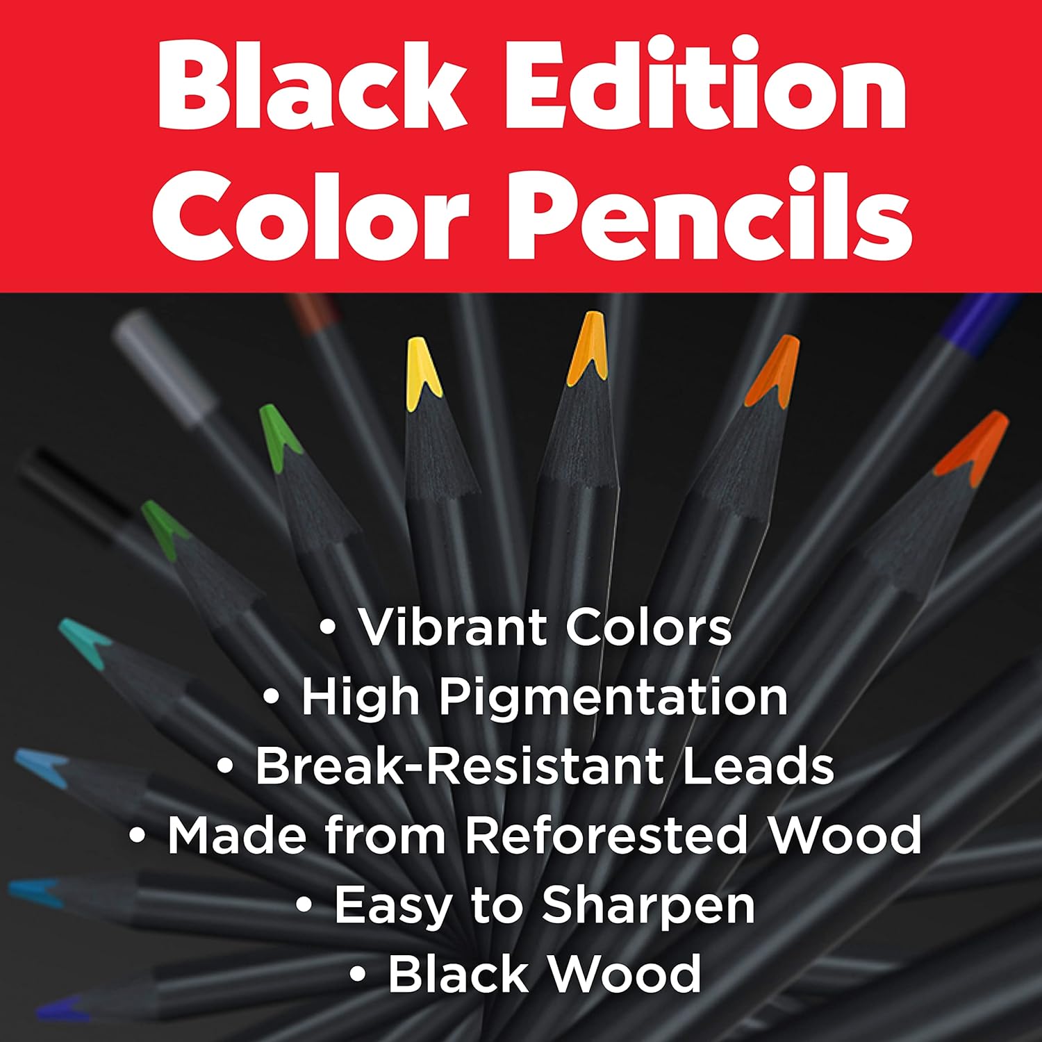 Faber-Castell Black Editition 24 x Colour Pencils