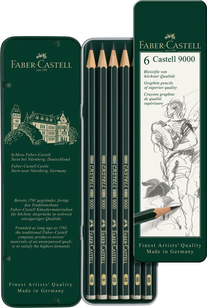Faber-Castell - Castell 9000 Art Set Pencil (Pack of 6