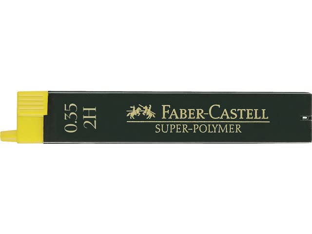 Faber-Castell Miscellaneous Super-Polymer Fineline Lead, 0.35mmBlack, 2H, For Art, Craft, Drawing, Sketching, Home, School, University, Colouring