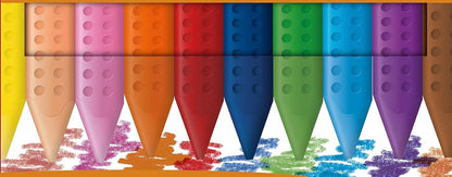 Faber-Castell 122520 Plastic Grip Erasable Chalks 12x