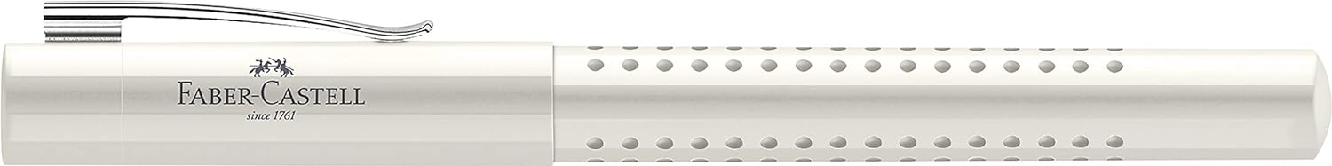 Faber-Castell Fountain pen M/Ballpoint pen set Grip coconut milk,White,3 Piece