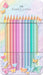 Faber-Castell Colouring Pencils Sparkle Pastel Pack of 12 Metal Case tin of 12