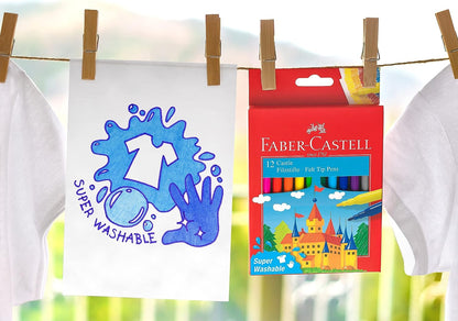Faber-Castell Castle 554201 Felt Tip Pen 12 Cardboard Case